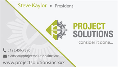 Project Solutions -  Business Card Design
