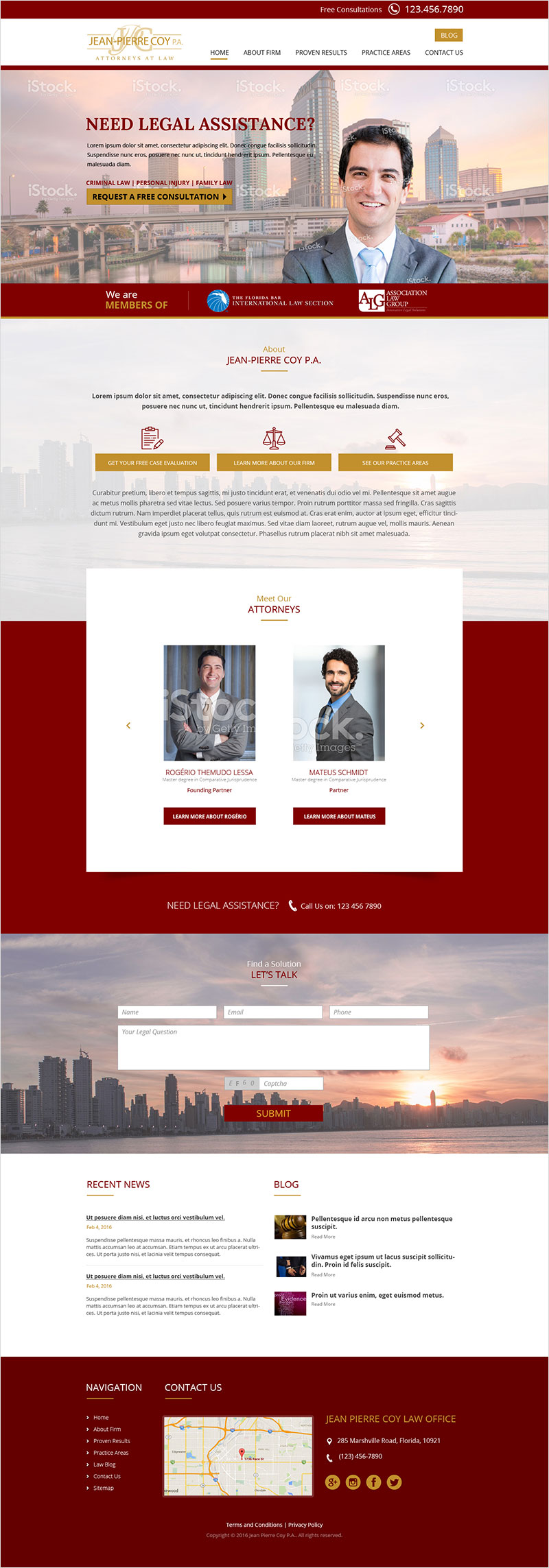 Jean Pierre Coy - Website Design