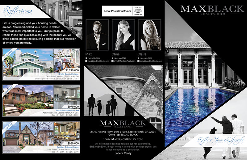 Max Black Realty Brochure Design
