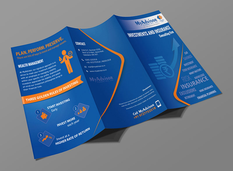 MyAdvisro FinServ Pvt. Ltd. - Tri-Fold Brochure Design