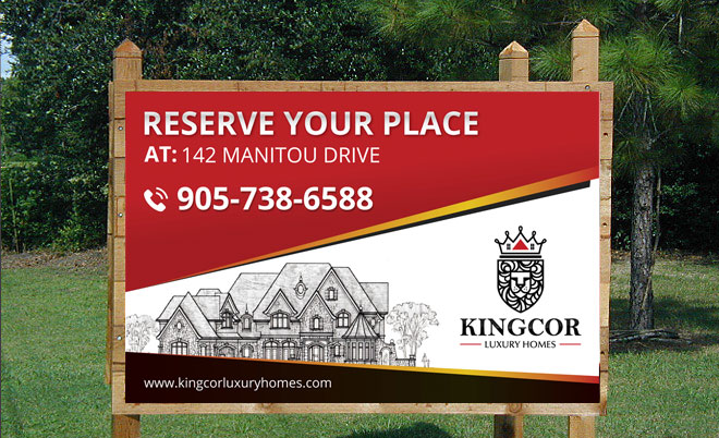 Kingcor Luxury Homes - Billboard Design